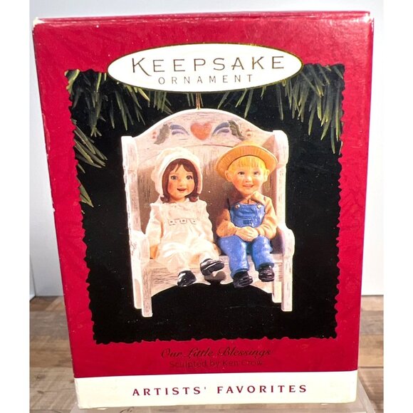 Hallmark Keepsake Ornament Our Little Blessings By Ken Crow 1994 - Picture 1 of 2